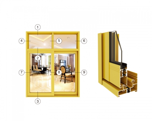 Q85断桥隔热推拉窗系列