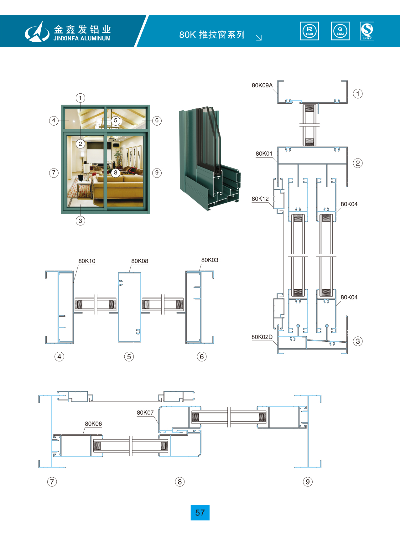 断桥铝型材 断桥铝型材